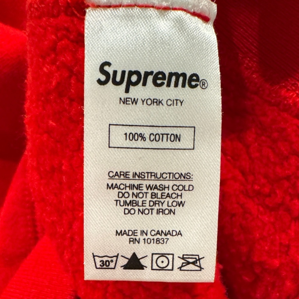 Supreme Bold Red Hoodie - Picture 6 of 6